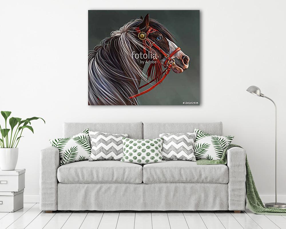 Ló portré (poszter) - vászonkép, falikép otthonra és irodába