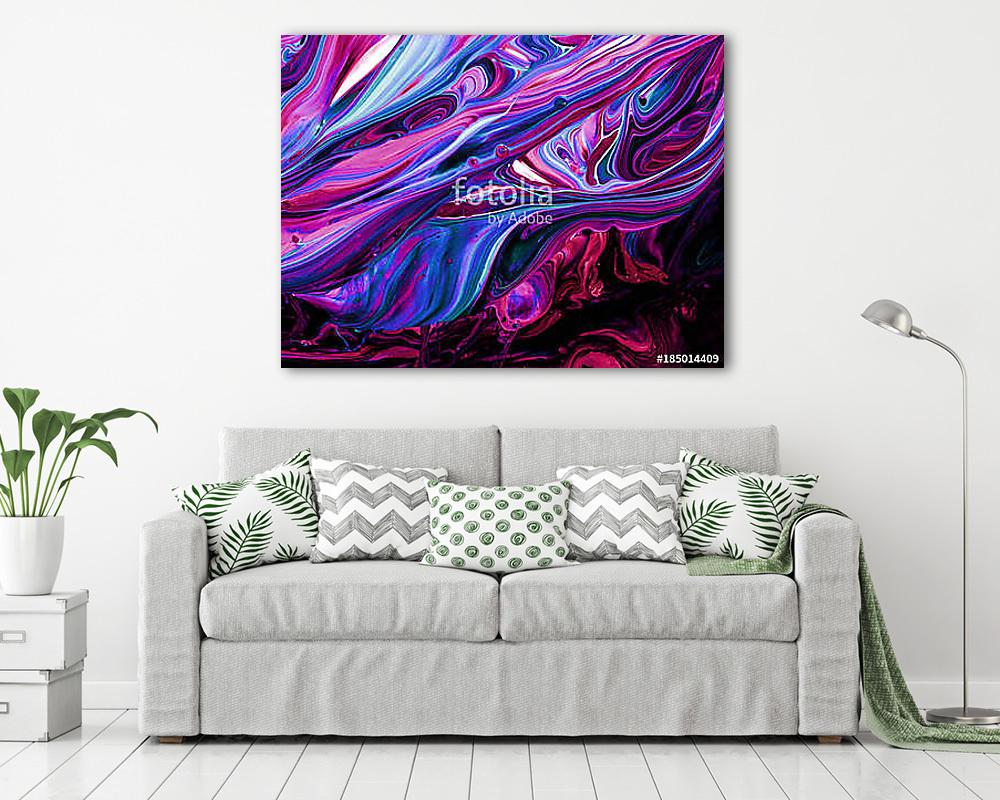 Creative abstract hand painted background, wallpaper, texture, close-up fragment of acrylic painting on canvas with brush stroke (vászonkép) - vászonkép, falikép otthonra és irodába