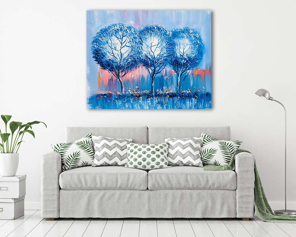 Lombos fák festmény - vászonkép, falikép vásárlás Lombos fák festmény (keretezett kép) - vászonkép, falikép otthonra és irodába