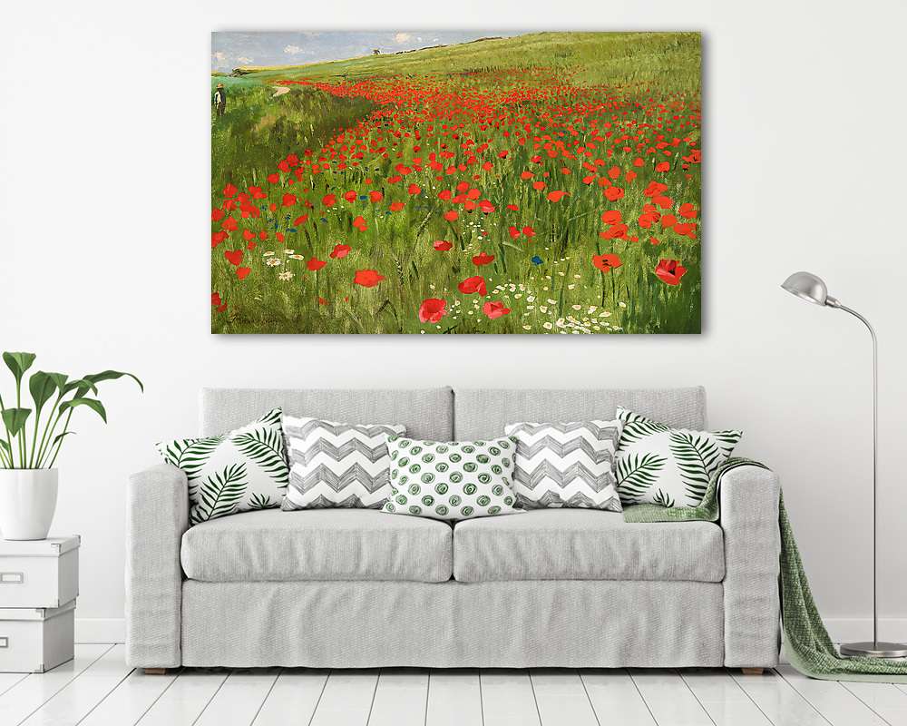 Pipacsos mező (1896) (fotótapéta) - vászonkép, falikép otthonra és irodába