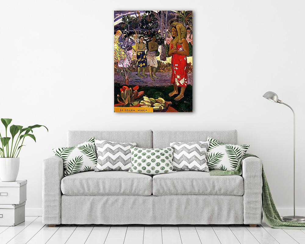 Ia Orana Maria (Szűz Mária) - Színverzió 1. - vászonkép, falikép vásárlás Ia Orana Maria (Szűz Mária) - Színverzió 1. (vászonkép) - vászonkép, falikép otthonra és irodába