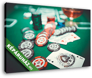 Poker - vászonkép 3D látványterv