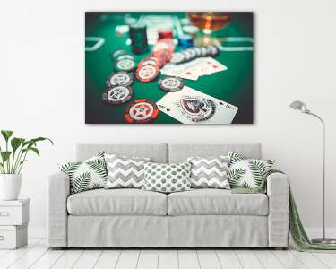 Poker (vászonkép) - vászonkép, falikép otthonra és irodába