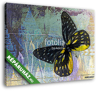 butterfly( Thai background ) - vászonkép 3D látványterv