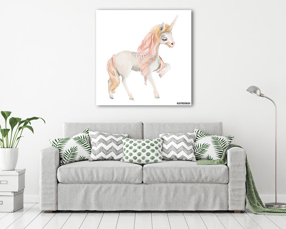 Pasztell unikornis - vászonkép, falikép vásárlás Pasztell unikornis (vászonkép) - vászonkép, falikép otthonra és irodába