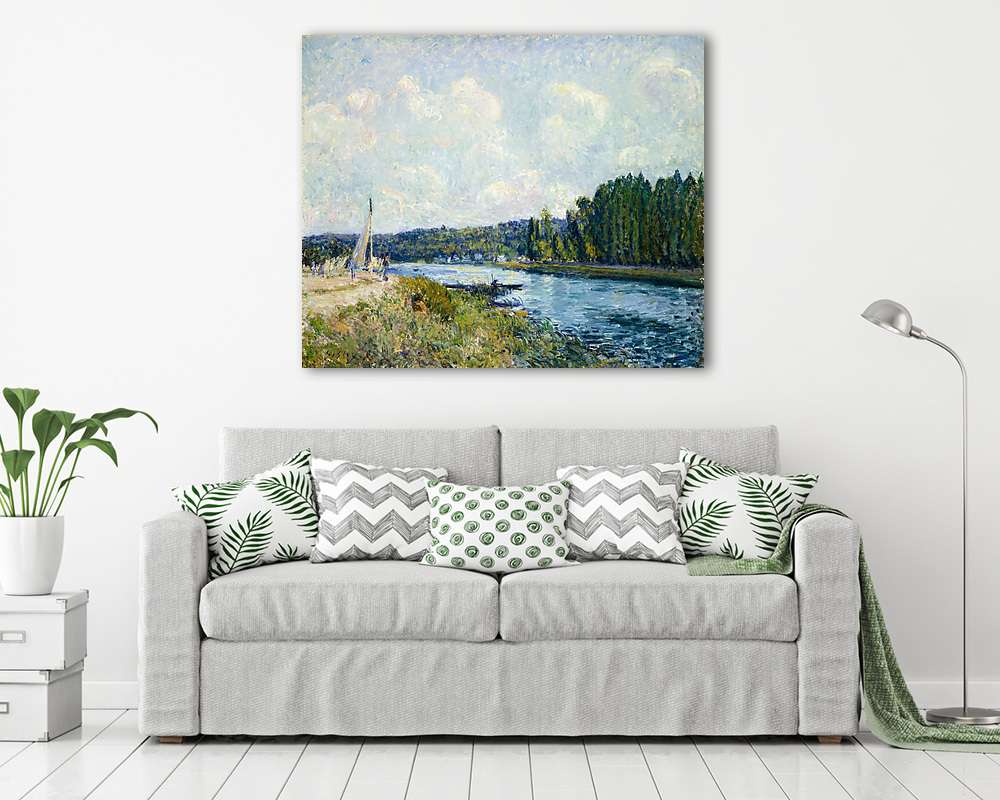 Az Oise folyó partján (vászonkép) - vászonkép, falikép otthonra és irodába