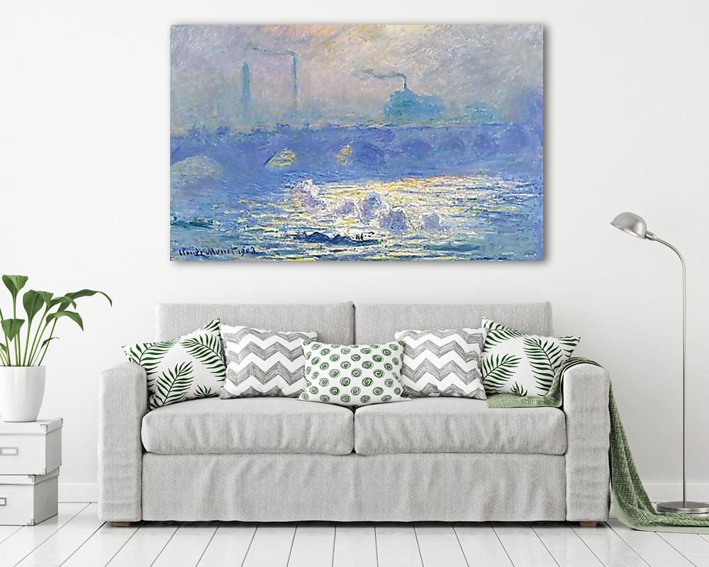 Waterloo-híd Londonban (1903) (fotótapéta) - vászonkép, falikép otthonra és irodába