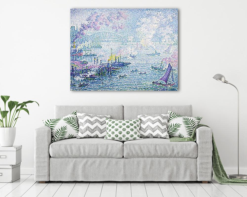 A rotterdami kikötő (1907) - vászonkép, falikép vásárlás A rotterdami kikötő (1907) (vászonkép) - vászonkép, falikép otthonra és irodába