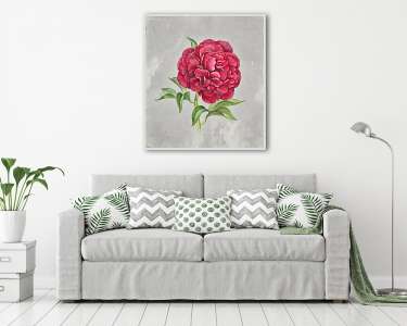 Az akvarell pünkösdi virág. Tökéletes üdvözlőlapra (vászonkép) - vászonkép, falikép otthonra és irodába