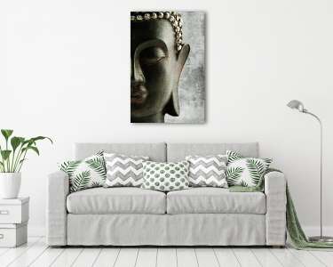 fekete grunge Buddha (vászonkép) - vászonkép, falikép otthonra és irodába