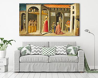 Szent Miklós feltámasztja a három gyermeket (vászonkép) - vászonkép, falikép otthonra és irodába