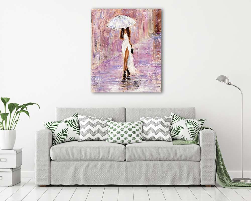 Női alak fehérben festmény - vászonkép, falikép vásárlás Női alak fehérben festmény (poszter) - vászonkép, falikép otthonra és irodába