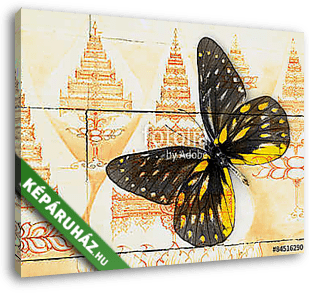 butterfly( Thai background ) - vászonkép 3D látványterv