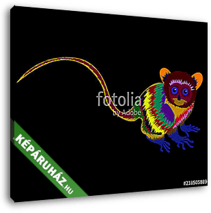 Colorful Animal Pop Art Poster Illustration Graphic Design - vászonkép 3D látványterv