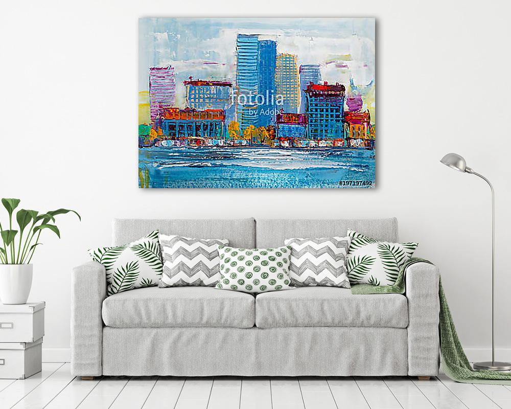 Városi látkép - vászonkép, falikép vásárlás Városi látkép (bögre) - vászonkép, falikép otthonra és irodába