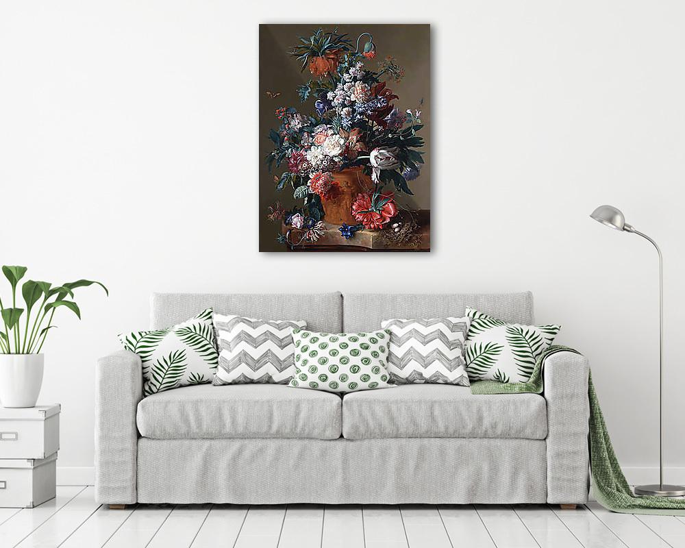Virágcsokor vázában - színverzió 1. - vászonkép, falikép vásárlás Virágcsokor vázában - színverzió 1. (poszter) - vászonkép, falikép otthonra és irodába