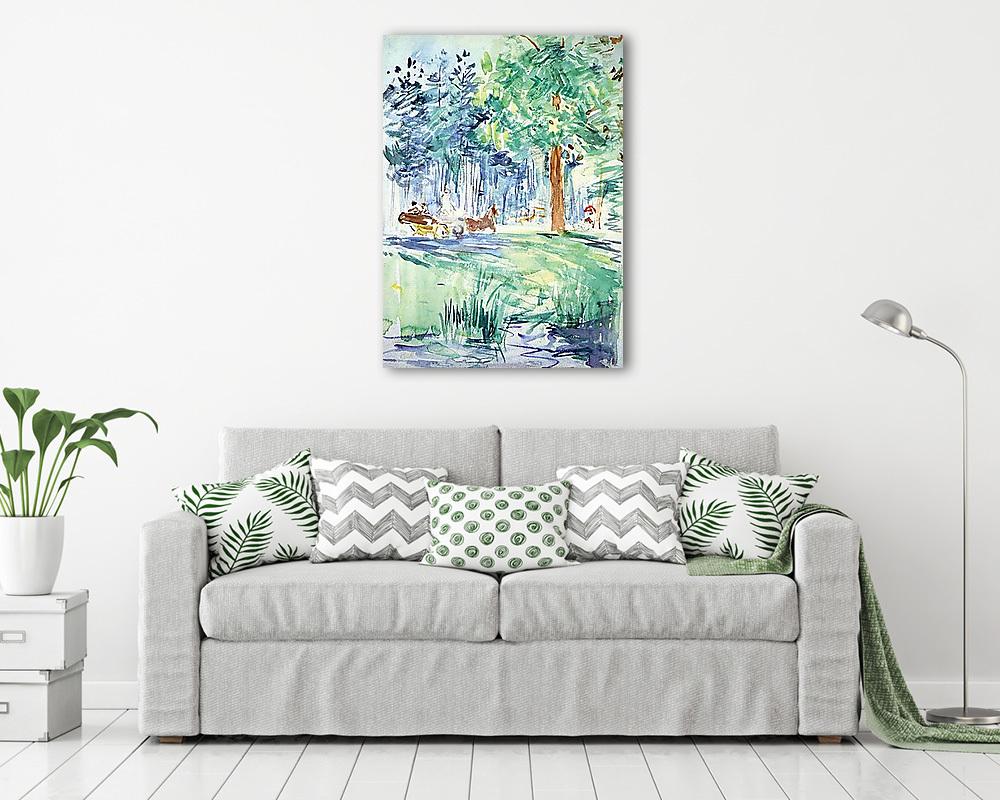 Lovaskocsi Bois de Boulogne-ban - vászonkép, falikép vásárlás Lovaskocsi Bois de Boulogne-ban (bögre) - vászonkép, falikép otthonra és irodába