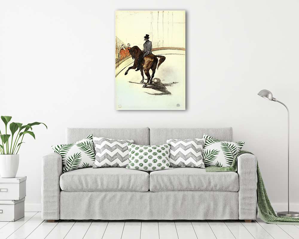 Lovas a körben (színverzió 1) - vászonkép, falikép vásárlás Lovas a körben (színverzió 1) (bögre) - vászonkép, falikép otthonra és irodába