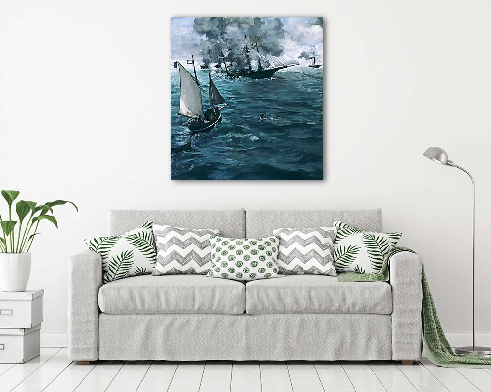 A cherbourgi csata - vászonkép, falikép vásárlás A cherbourgi csata (vászonkép) - vászonkép, falikép otthonra és irodába