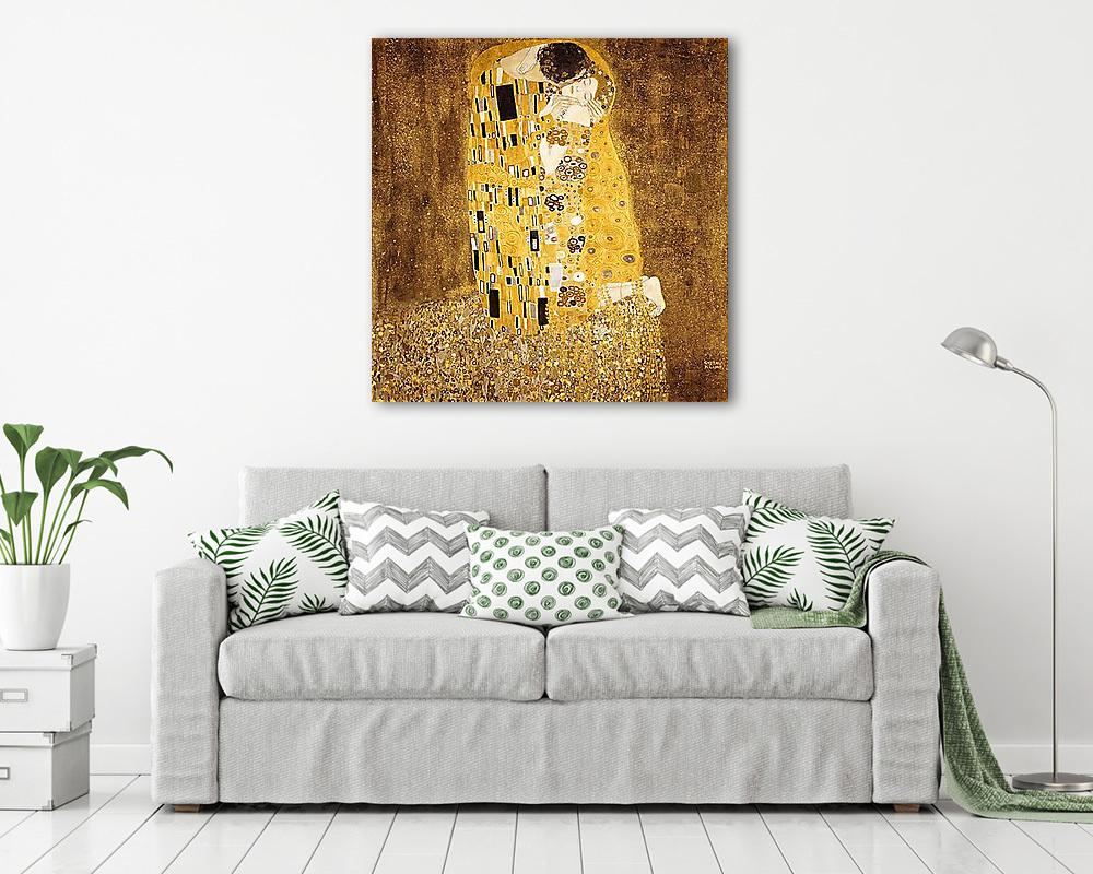 A csók -  bicolor színverzió (poszter) - vászonkép, falikép otthonra és irodába