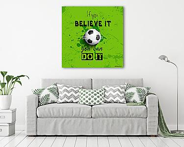 Inspiráló ajánlat labdarúgás vagy labdarúgás háttér (vászonkép) - vászonkép, falikép otthonra és irodába