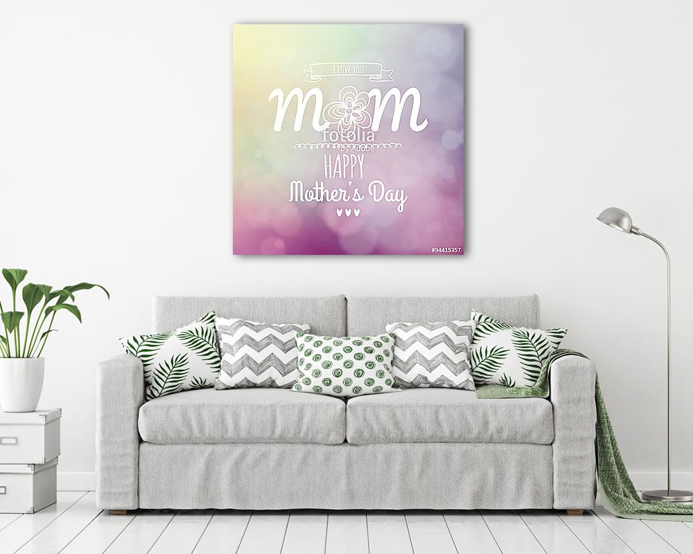 Boldog anya napja (többrészes kép) - vászonkép, falikép otthonra és irodába