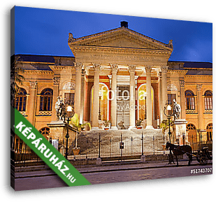 Palermo - Teatro Massimo - vászonkép 3D látványterv