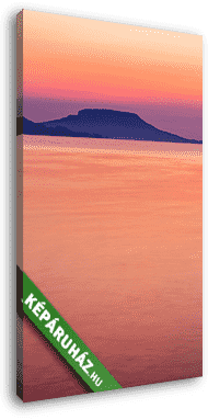 Gyönyörű napfelkelte a Balaton-Magyarországon - vászonkép 3D látványterv