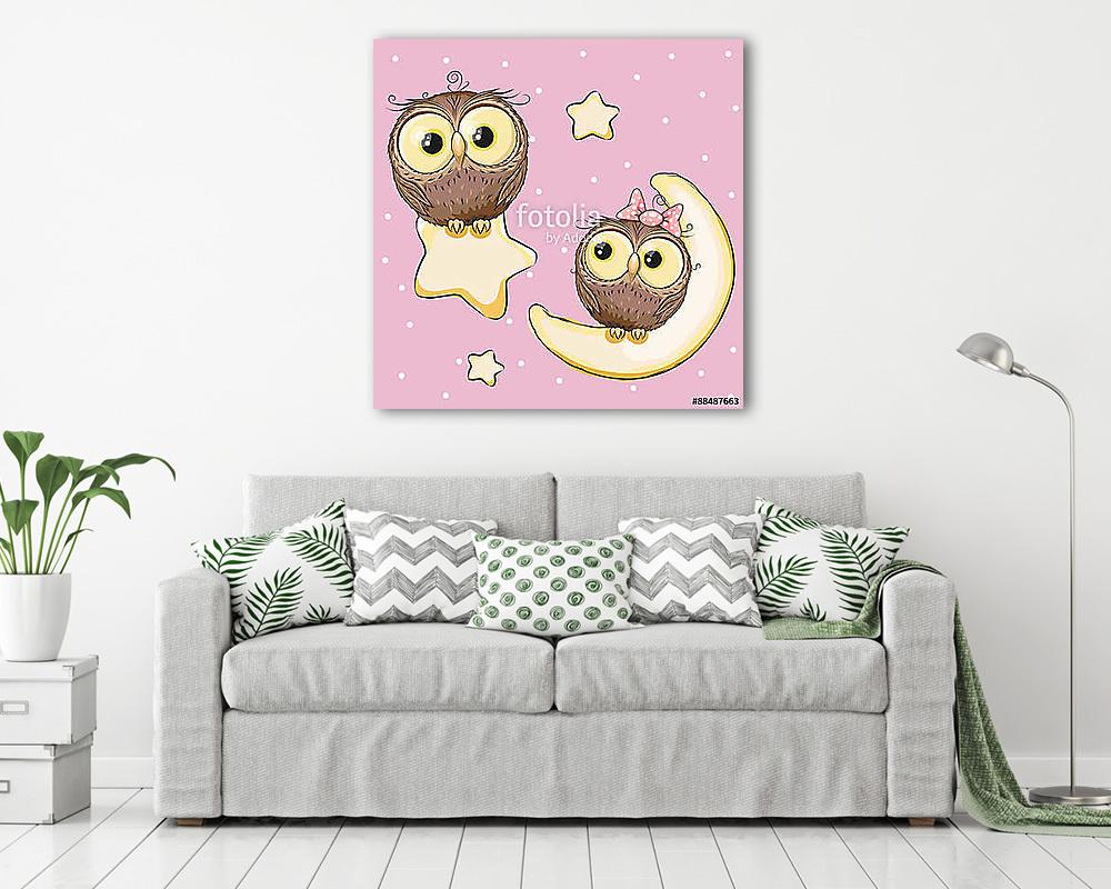 Éjszakai baglyok (vászonkép) - vászonkép, falikép otthonra és irodába
