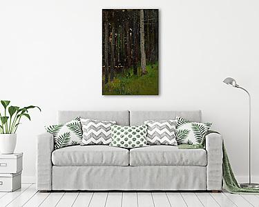 Fák az erdőben (vászonkép) - vászonkép, falikép otthonra és irodába
