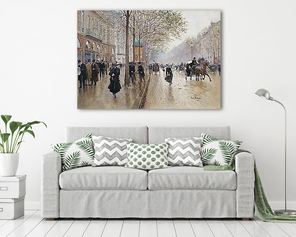 Boulevard des italiens (többrészes kép) - vászonkép, falikép otthonra és irodába