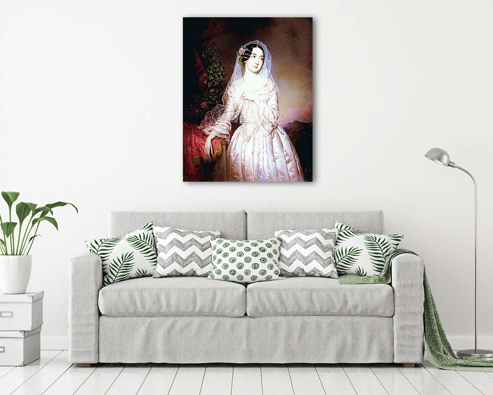 Hölgy portréja (1857) (poszter) - vászonkép, falikép otthonra és irodába