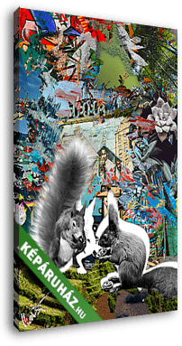 Squirrels (MenzArt) - vászonkép 3D látványterv