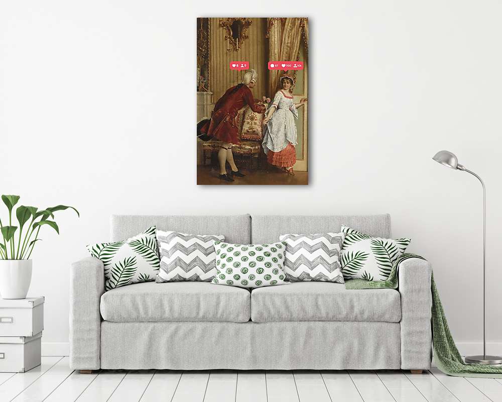 Udvarlás like-kokkal (Barokk & Graffiti) (poszter) - vászonkép, falikép otthonra és irodába