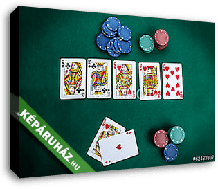 Royal flush - vászonkép 3D látványterv