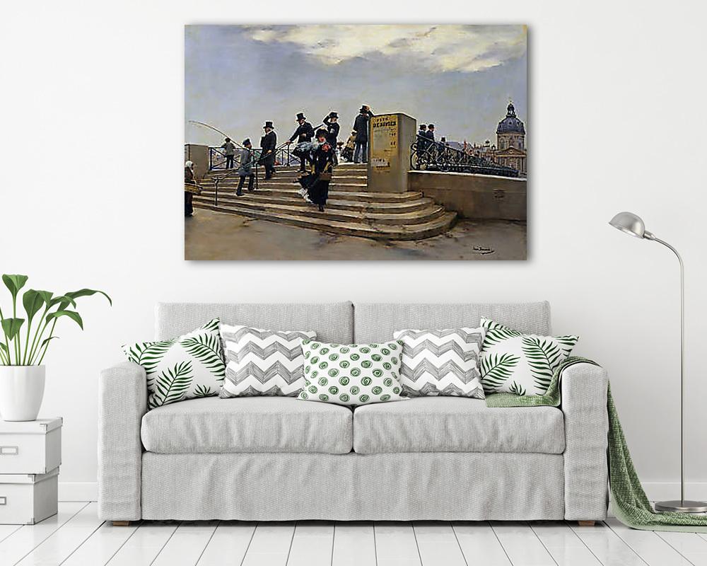 Szeles nap az Arts-hídon  (fotótapéta) - vászonkép, falikép otthonra és irodába