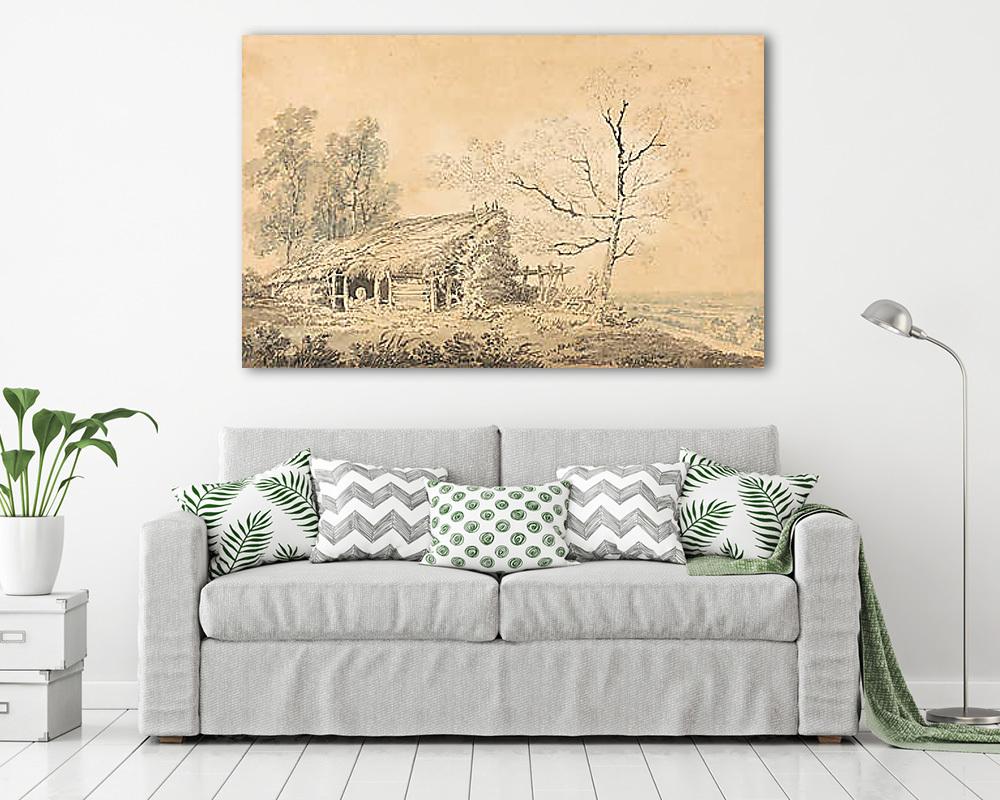 Tájkép pajtával (bögre) - vászonkép, falikép otthonra és irodába