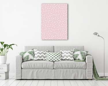 Rózsaszín háttérrel foltmintás tapétaminta (vászonkép) - vászonkép, falikép otthonra és irodába