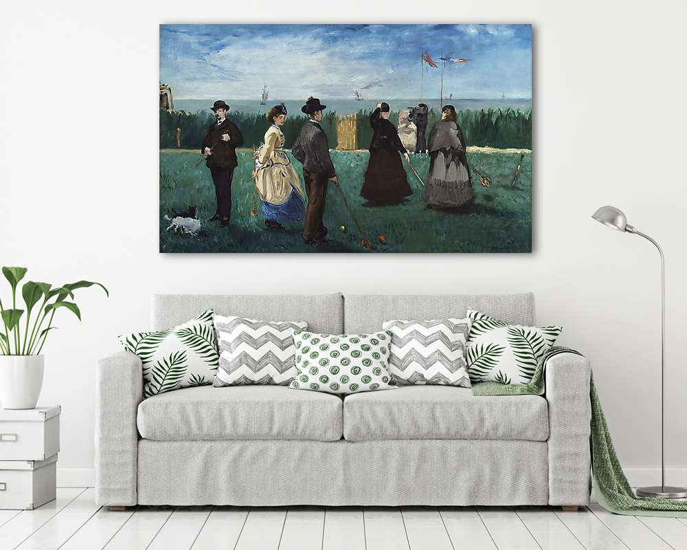 Krokett Boulognenál (többrészes kép) - vászonkép, falikép otthonra és irodába