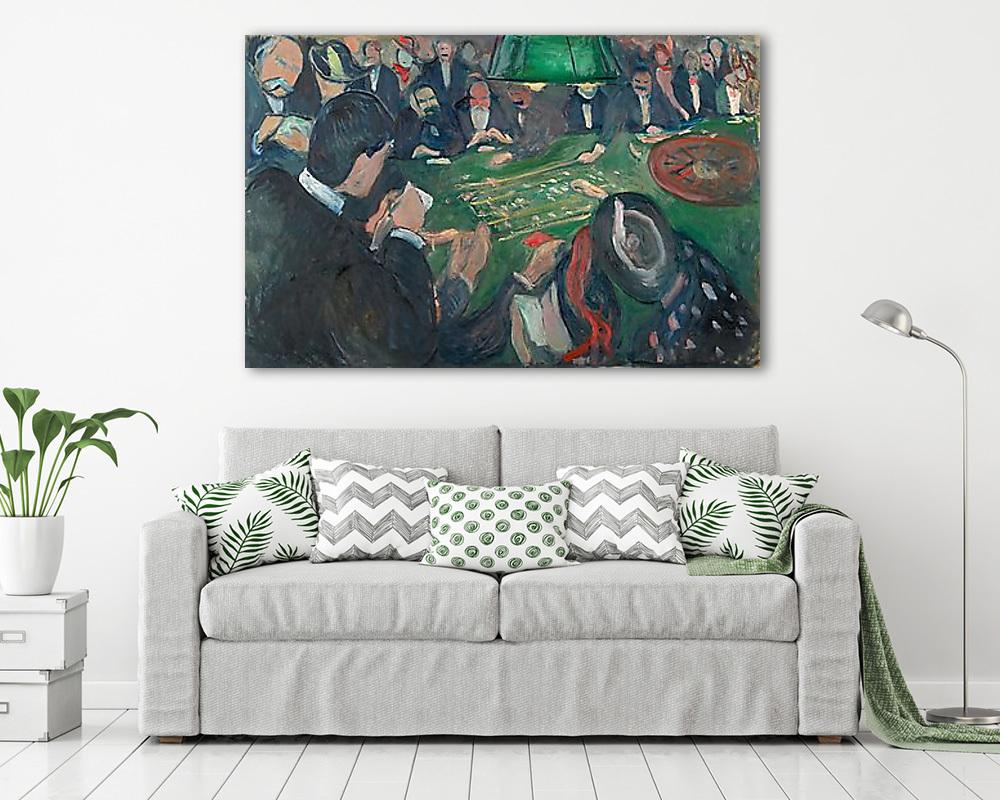 Rulett asztal Monte Carloban - vászonkép, falikép vásárlás Rulett asztal Monte Carloban (vászonkép) - vászonkép, falikép otthonra és irodába