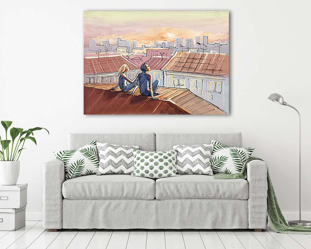 városi tetők románc - vászonkép, falikép vásárlás városi tetők románc (vászonkép) - vászonkép, falikép otthonra és irodába