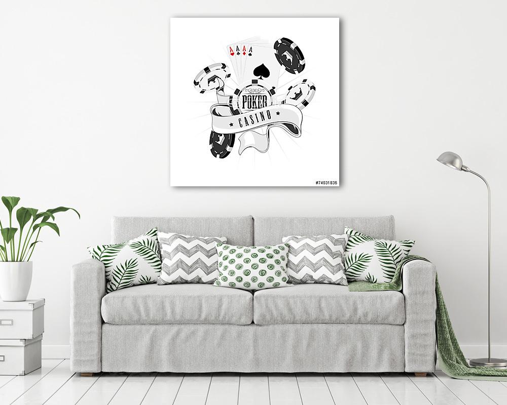 Poker (vászonkép) - vászonkép, falikép otthonra és irodába