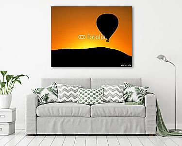 Hőlégballon sziluett (vászonkép) - vászonkép, falikép otthonra és irodába