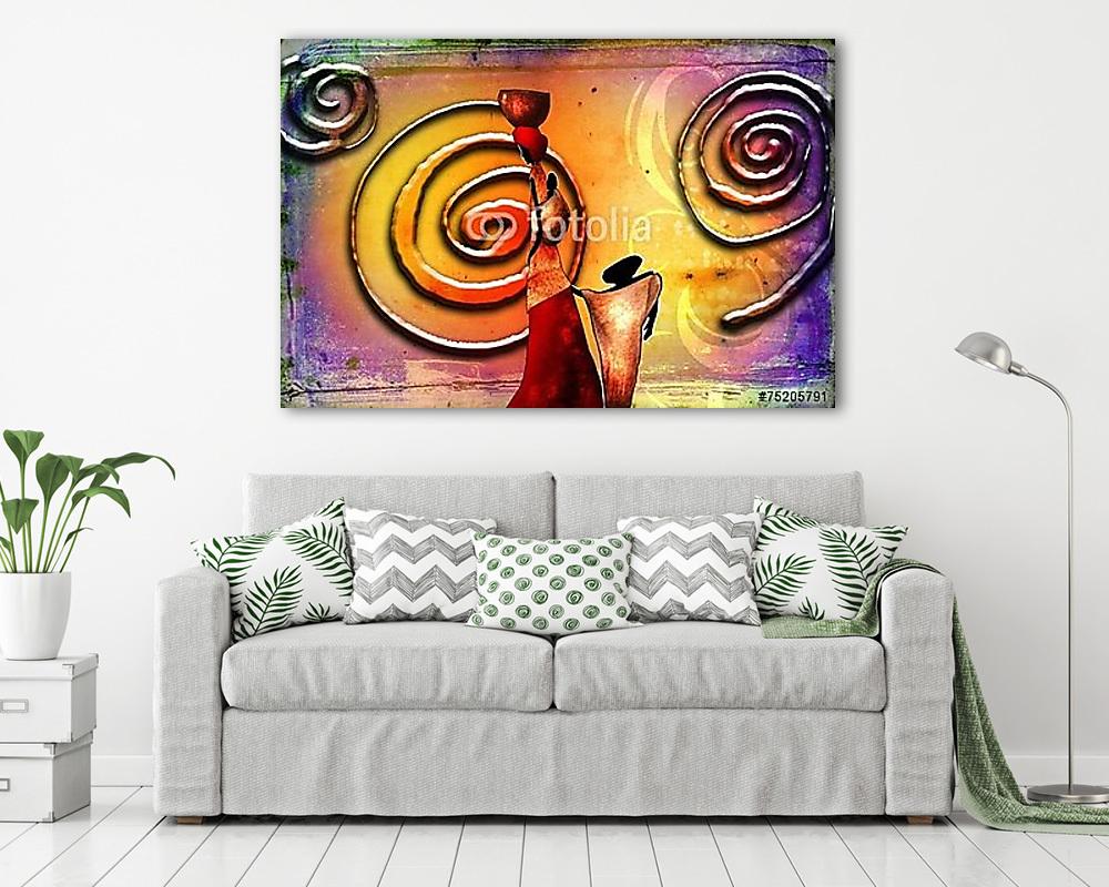 Afrika retro vintage stílusban - vászonkép, falikép vásárlás Afrika retro vintage stílusban (vászonkép) - vászonkép, falikép otthonra és irodába