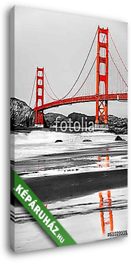 Golden Gate, San Francisco, Kalifornia, USA. - vászonkép 3D látványterv
