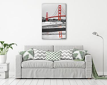 Golden Gate, San Francisco, Kalifornia, USA. (vászonkép) - vászonkép, falikép otthonra és irodába
