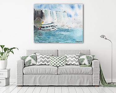 A Niagara vízesésnél (vászonkép) - vászonkép, falikép otthonra és irodába