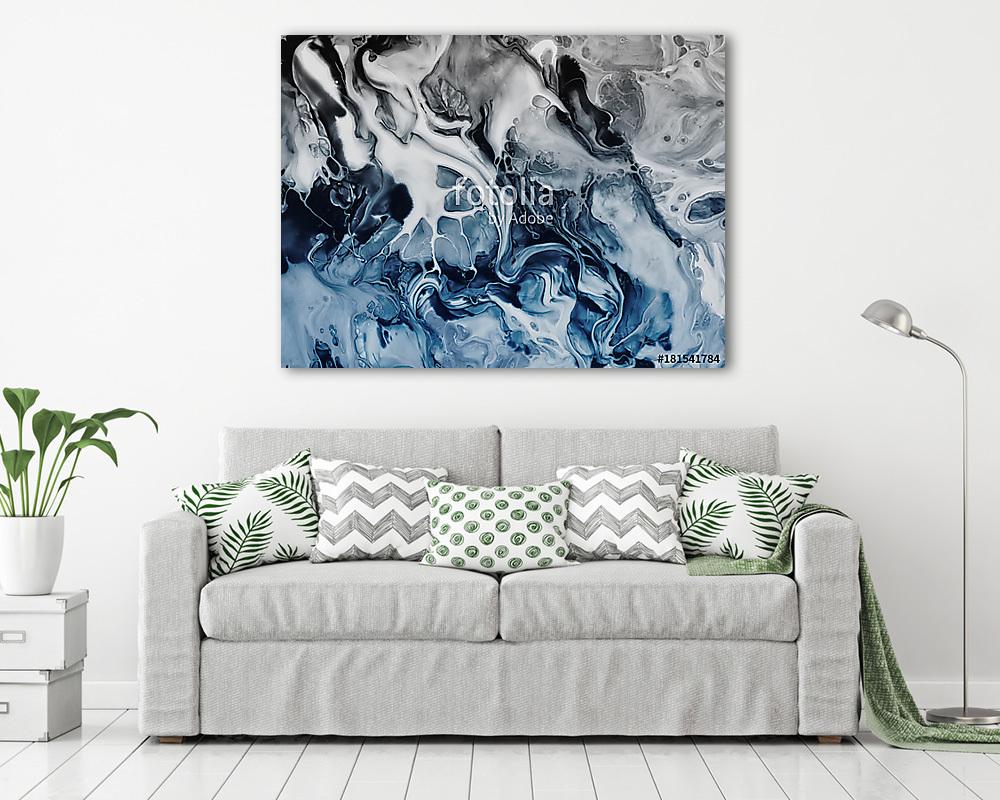 Creative abstract hand painted background, wallpaper, texture, close-up fragment of acrylic painting on canvas with brush stroke - vászonkép, falikép vásárlás Creative abstract hand painted background, wallpaper, texture, close-up fragment of acrylic painting on canvas with brush stroke (vászonkép) - vászonkép, falikép otthonra és irodába