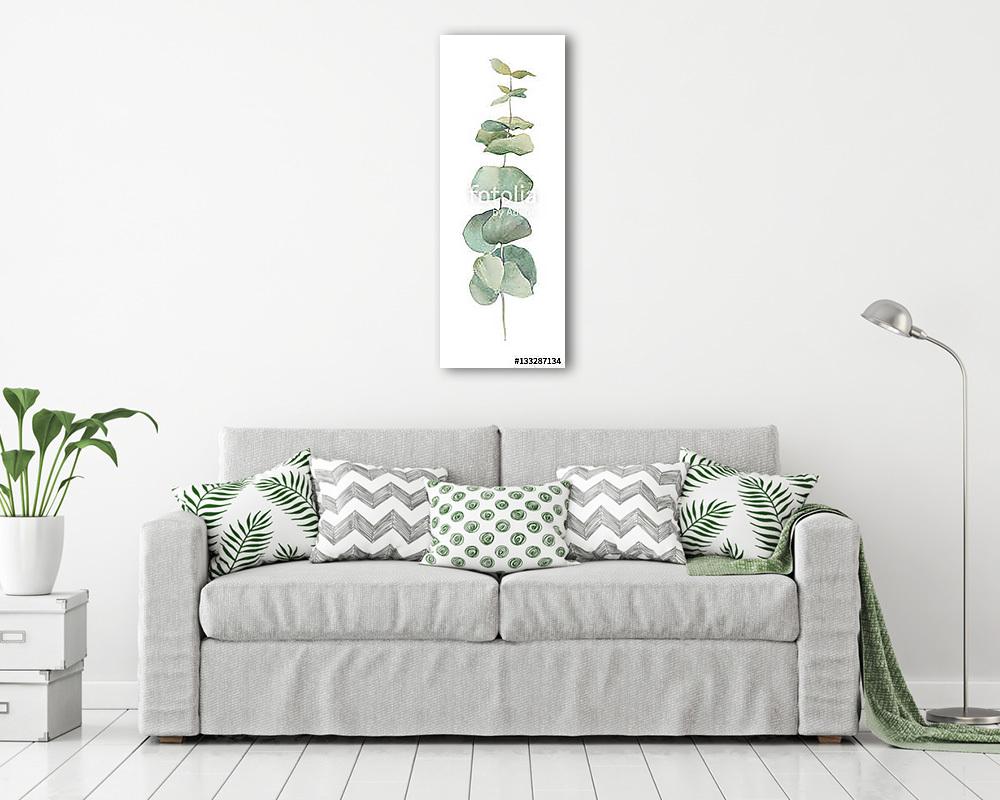 watercolor illustration leaves (vászonkép) - vászonkép, falikép otthonra és irodába