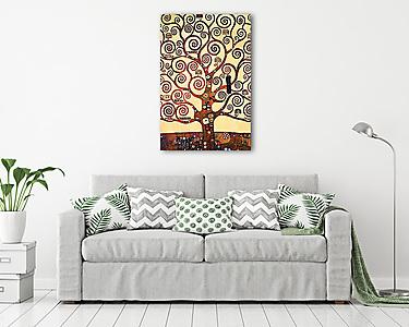 Az élet fája feldolgozás (részlet) (vászonkép) - vászonkép, falikép otthonra és irodába